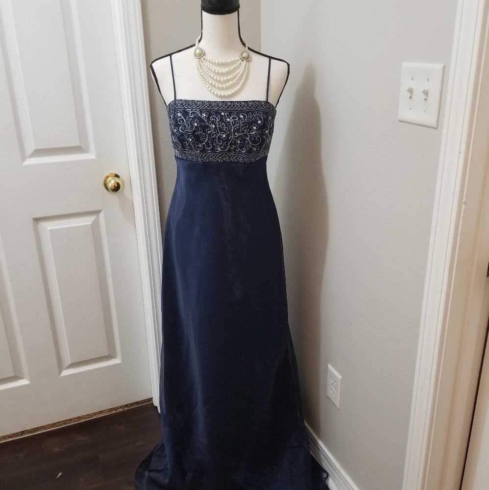 Michaelangelo Sz 6 Stunning blue evening dress